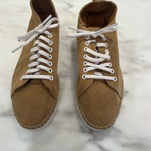 Andre Assous leather Oxford espadrille 9.5 NEW